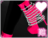 Silver Bangle Pink Heelz
