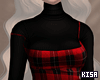 K|Plaid Dress Red