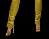 Golden Lace Heels