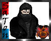 [SaT]Hooded Coat black
