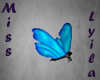 blue butterfly animated