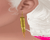 Gold Bullet Earrings