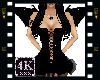 4K Black Bat Dress