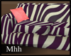 M' Couch zebra/pink