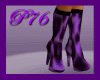 [P76]purple cheetahboots
