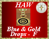 Blue & Gold Drops - F