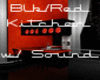 Blk/Rd Kitchen w/Sound
