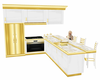 Kitchen gold white