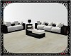D's BLK and White Sofa