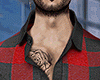 $ Open Plaid Shirt