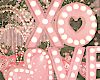 XO LOVE Pink Sign