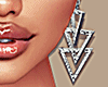 |Triangle|Silver Earring