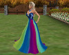 Rainbow Spring Gown