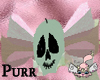<3*P Pink Skull Bow