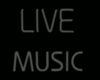 Live Music flash neon Or