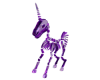 Purple Unicorn Skeleton