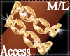 A.Gold Chain Bracelet ML