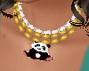 girls panda necklace