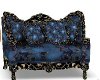 fancy blue/gold  couch