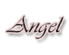 Angel word sticker