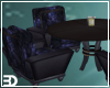 Purple Grey Club Table