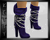 ! Chained Boot Purple