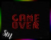 Game Over Neon Red