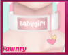 {F} Cute Babygirl Collar