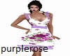 purple rose spring dress