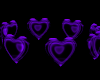 Purple Spinning Hearts