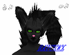 black furry cat ears