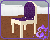 (e) purple dining chair