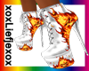 [L] White flame Boots