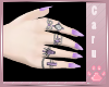 *C* Skyla Nails Purple
