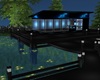 Evening pool and bar