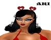heart  hair black