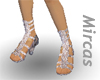 sandals w.heels silver