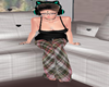 Green Pink Plaid Pants
