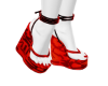 (SH) Red Open Shoes