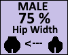 Hip Scaler 75% Male