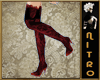 ]n[ Red velvet boots