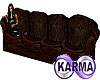 Old Comfy DK Brn Couch