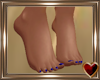 Blue Toenails ~ Feet