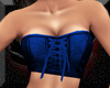 {A}Corsetted Top Blue