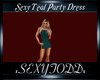 S.T SEXY TEAL PARTY DRES
