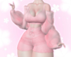 𝓜 | Pink Fur Coat
