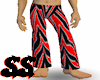 black & red zebra pants