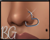-BG- Heart Nose Ring