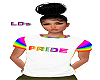 {LDs}LGBTQIA Shirt/Wht/F