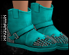 xMx:Spiked Teal Uggs